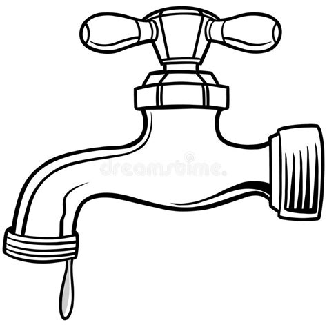 Water Faucet Clip Art Black And White