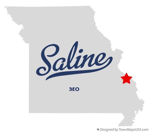 Map of Saline, Perry County, MO, Missouri