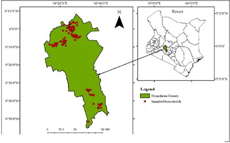 Map of Nyandarua county. | Download Scientific Diagram