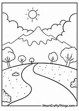 Nature Coloring Pages  nature sketch template