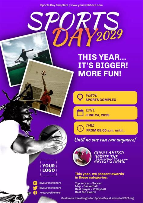 Sports Day Flyer Templates to Edit Online