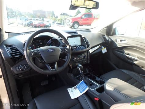 Charcoal Black Interior 2018 Ford Escape Titanium 4WD Photo #122998128 | GTCarLot.com