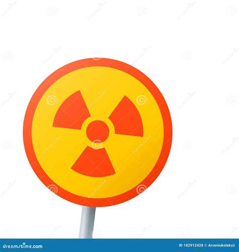 Ionizing radiation symbol. stock vector. Illustration of label - 182912428