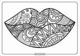 Coloring Pages Lips  338 SVG PNG DXF EPS Free sketch template