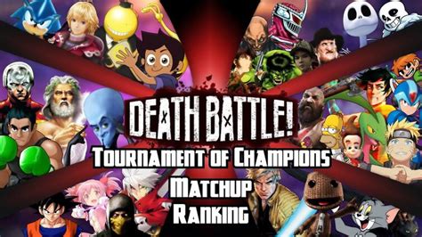 I made a video where I rank every matchup in the Tournament of ...