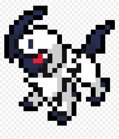 Pokemon Absol Pixel Art, HD Png Download - vhv