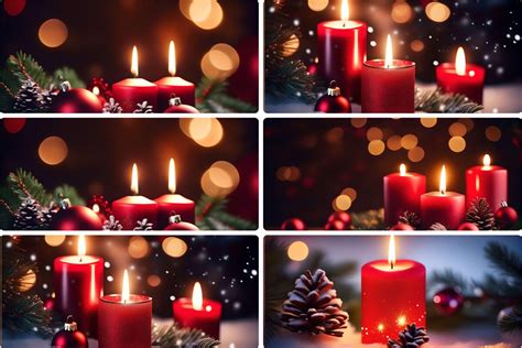 Christmas Candles Background Graphic by SOULLuc Creations · Creative Fabrica