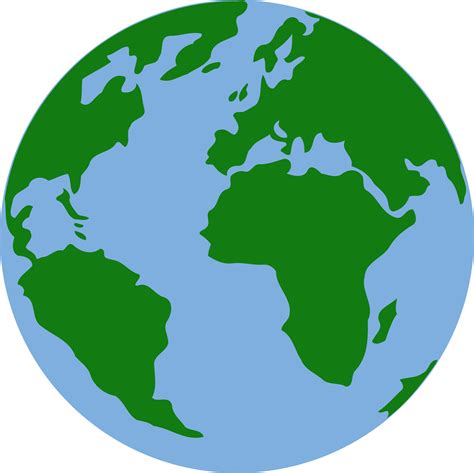 Clipart - Low detail globe