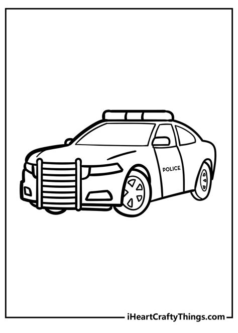 Printable Police Car Coloring Pages (Updated 2023) - Luv68