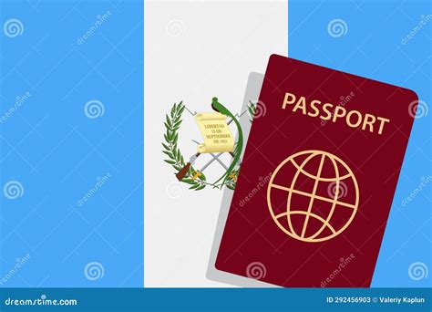 Guatemala Passport. Guatemala Flag Background. Vector Illustration Stock Vector - Illustration ...