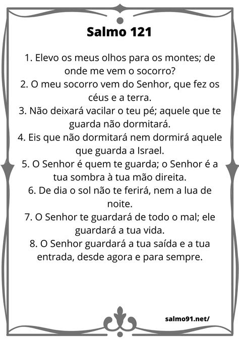 Salmo 121 para se PROTEGER e pedir uma GRAÇA - Leia e compartilhe