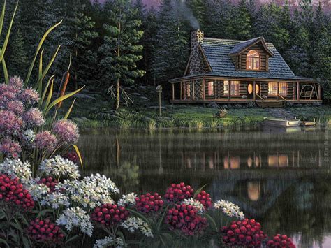 🔥 [40+] Rustic Log Cabin Wallpapers | WallpaperSafari