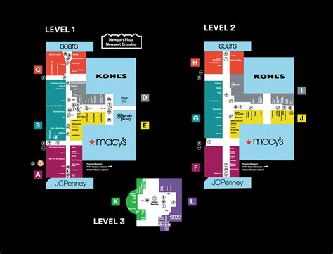 Mall Map of Newport Centre, a Simon Mall - Jersey City, NJ | Jersey ...