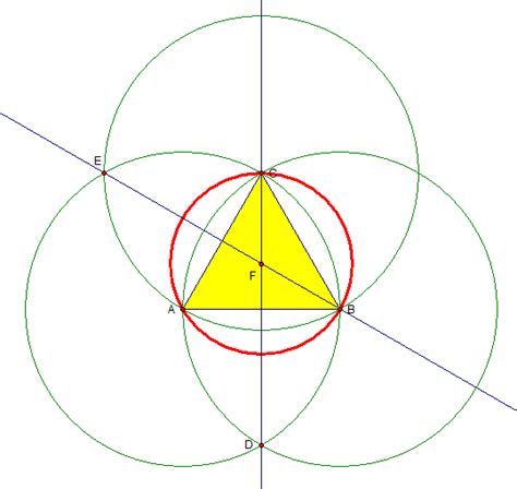 graphics - Constructing an Equilateral Triangle Inscribed Inside a ...