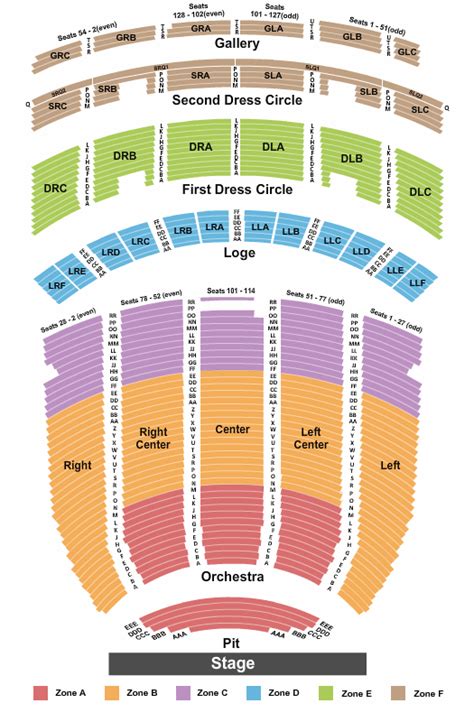 Fox Theatre Atlanta Seating Chart With Seat Numbers | Brokeasshome.com