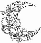 Mystique Flora  Lunar Rose Blooms Urban Threads Unique And Awesome sketch template