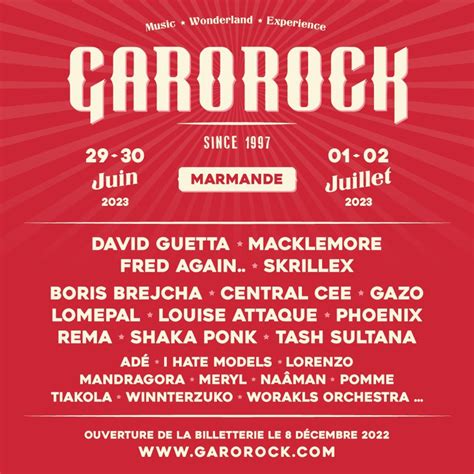 Garorock Festival 2023 to Feature Skrillex, Fred again.. and More - EDM ...