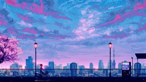 1920x1080 Anime Cityscape Landscape Scenery 5k Laptop Full HD 1080P HD ...