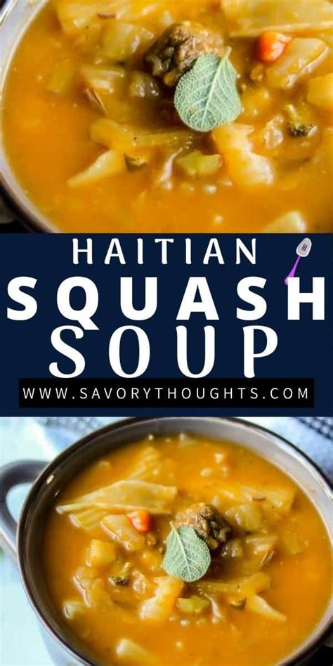 Soup Joumou (Haitian Squash Soup) | Recipe | Haitian food recipes, Soup joumou, Squash soup recipe