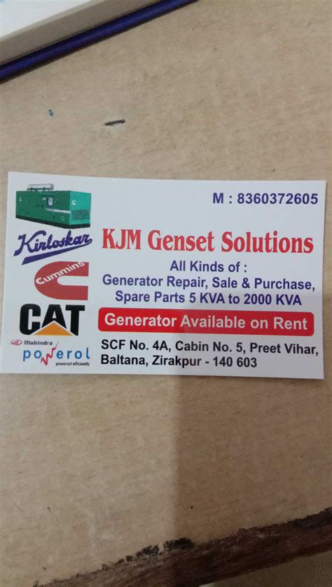 Kirloskar Generator Spare Parts Dealers In Chennai | Reviewmotors.co