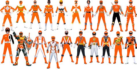 All Orange Rangers by DrSummersBrandonshy on DeviantArt