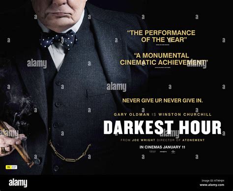 DARKEST HOUR, Australian advance poster, 2017. © Focus Features ...