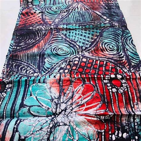 Handmade batik fabric African batik handdrawn adire | Etsy