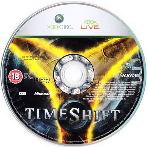 TimeShift (2007) Xbox 360 box cover art - MobyGames