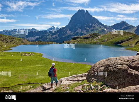 France, Pyrenees Atlantiques,hiking in the Pyrenees, around the Ayous ...