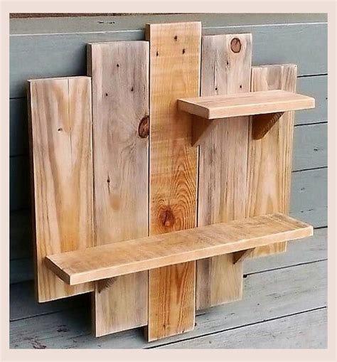 Rustic Ideas for Wooden Shelves | Wooden pallet projects, Diy wood projects, Wooden pallet furniture