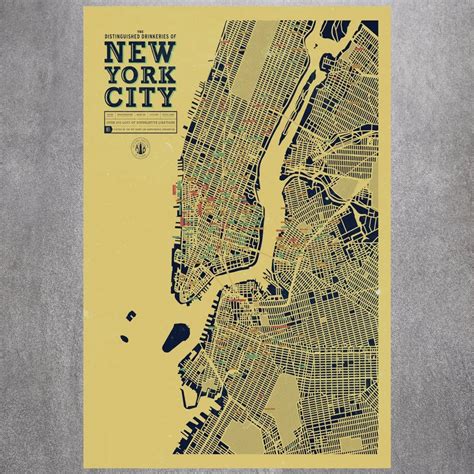 New York City Map Canvas Art Print Painting Poster Wall Pictures For Room Decoration Home Decor ...