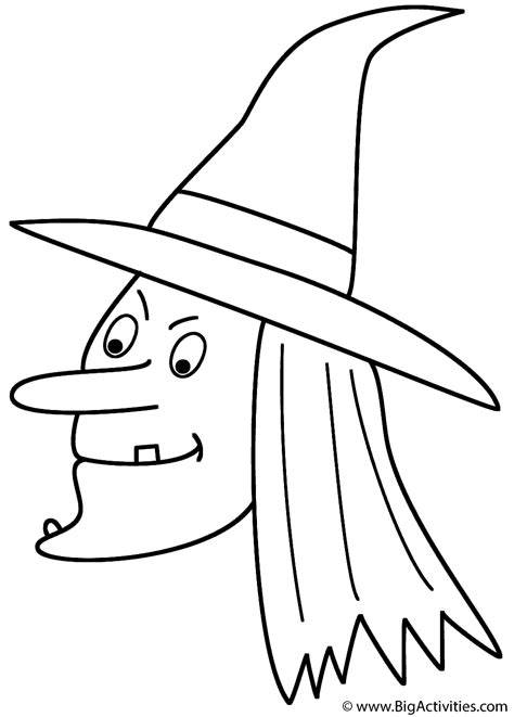 Witch Outline Printable