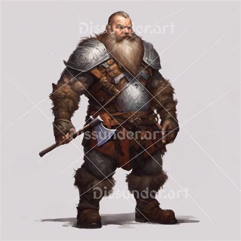 Mountain Dwarf Male Fghter 8$ by Dissunder on DeviantArt