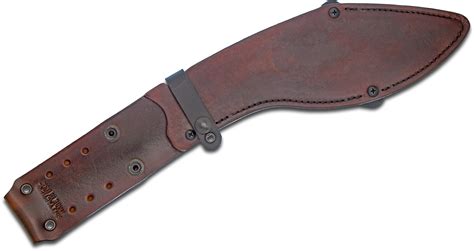 RMJ Tactical Dark Brown Leather Sheath for Kukri Fixed Blade, Sheath ...