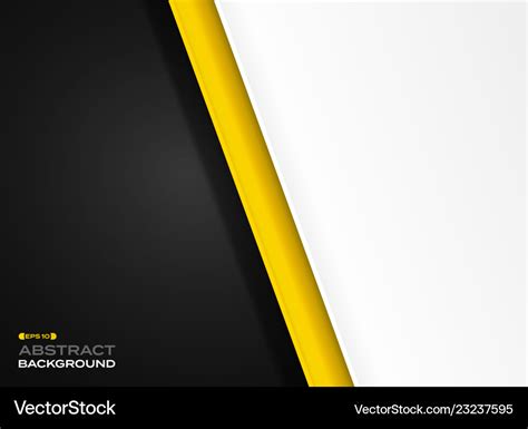 Abstract of futuristic technology yellow black Vector Image