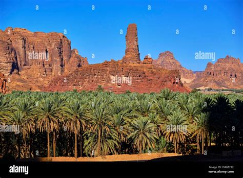 Saudi Arabia, Al Madinah Region, AlUla or Al Ula, landscape around the ...