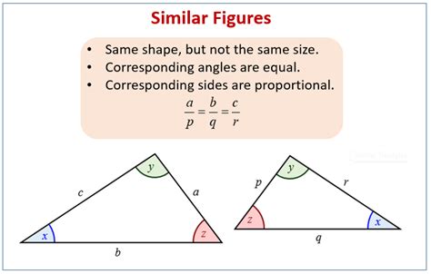 Similar and Congruent Figures (examples, solutions, worksheets, games, activities)