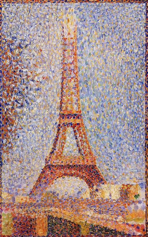 The Eiffel Tower #1 Painting by Georges Seurat - Fine Art America