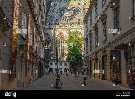 Innere Stadt Vienna, view along a street in the Innere Stadt area of ...