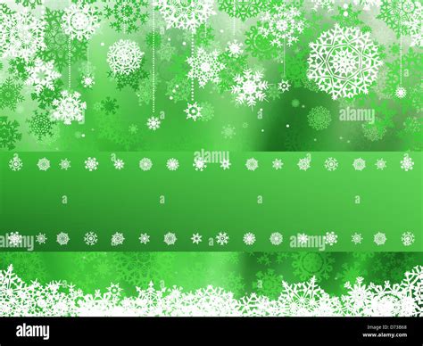 Green christmas background with christmas snowflake Stock Photo - Alamy