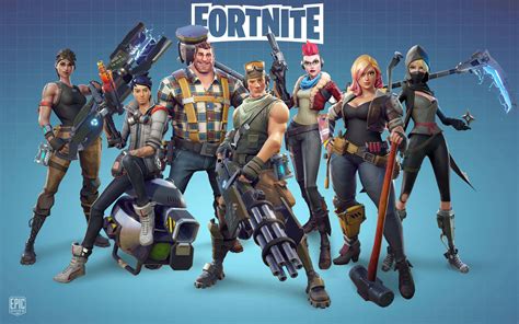 Download Fortnite - A Group Of People With Guns Wallpaper | Wallpapers.com