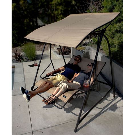 Sportspower Cloud 9 Reclining Lounge Swing | from hayneedle.com | Swing chair outdoor, Outdoor ...