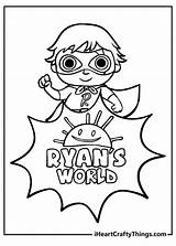 Ryan World Coloring Pages Printable sketch template