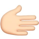 🫱🏻 Rightwards Hand: Light Skin Tone Emoji