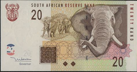 My Currency Collection: South Africa Currency 20 Rand banknote 2005 African Bush Elephant