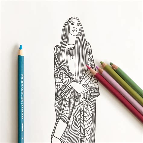 Fashion Show Coloring Pages for Adults – Pop Shop America