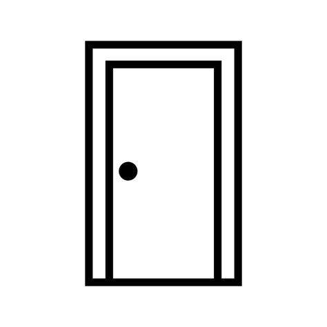 Door Vector Icon 351814 Vector Art at Vecteezy