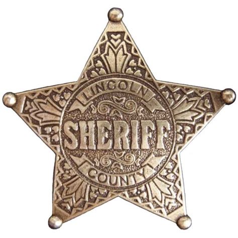 Lincoln County Sheriff Badge - OD104 - Medieval Collectibles