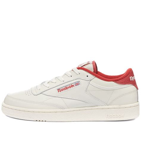 Reebok Club C 85 Chalk & Mars Red | END. (US)