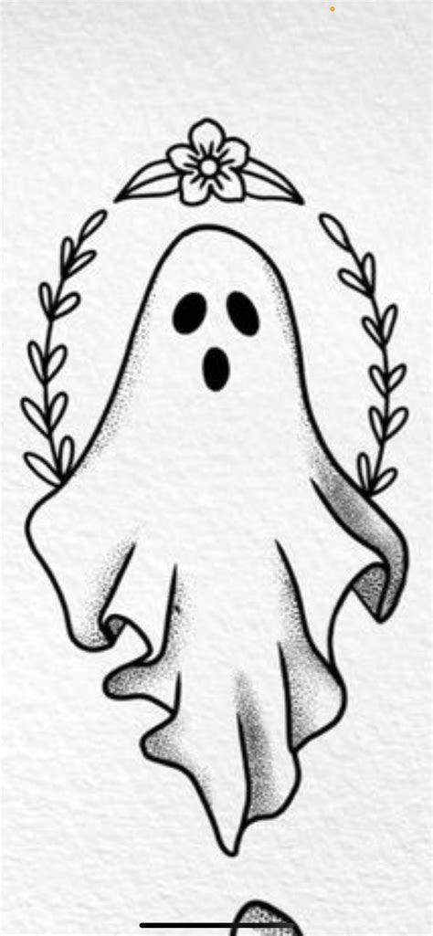 Easy Drawings, Ghost Drawings, Cool Cartoon Drawings, Spooky Tattoos ...